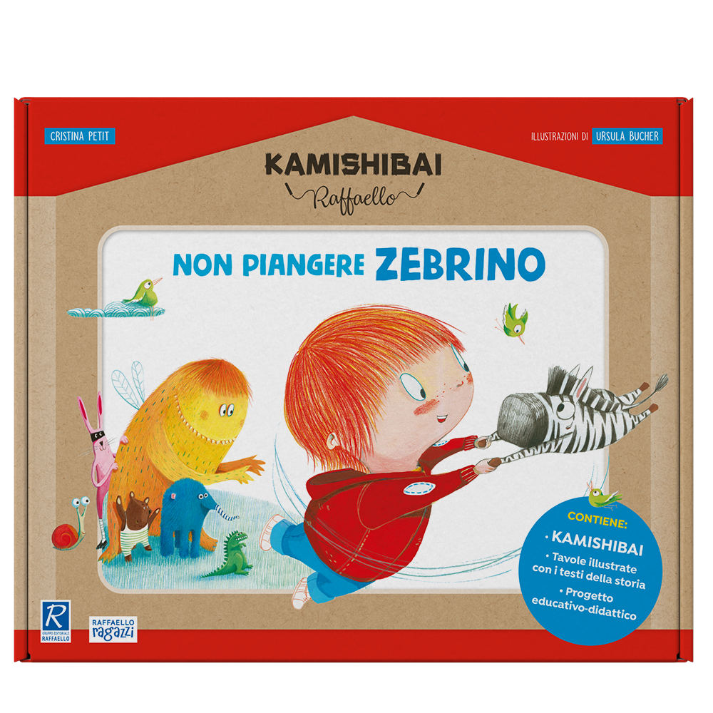 Non piangere zebrino KAMISHIBAI KIT Raffaello Libri