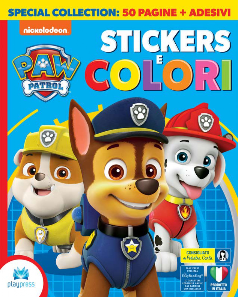 Paw Patrol - Stickers e Colori PlayPress