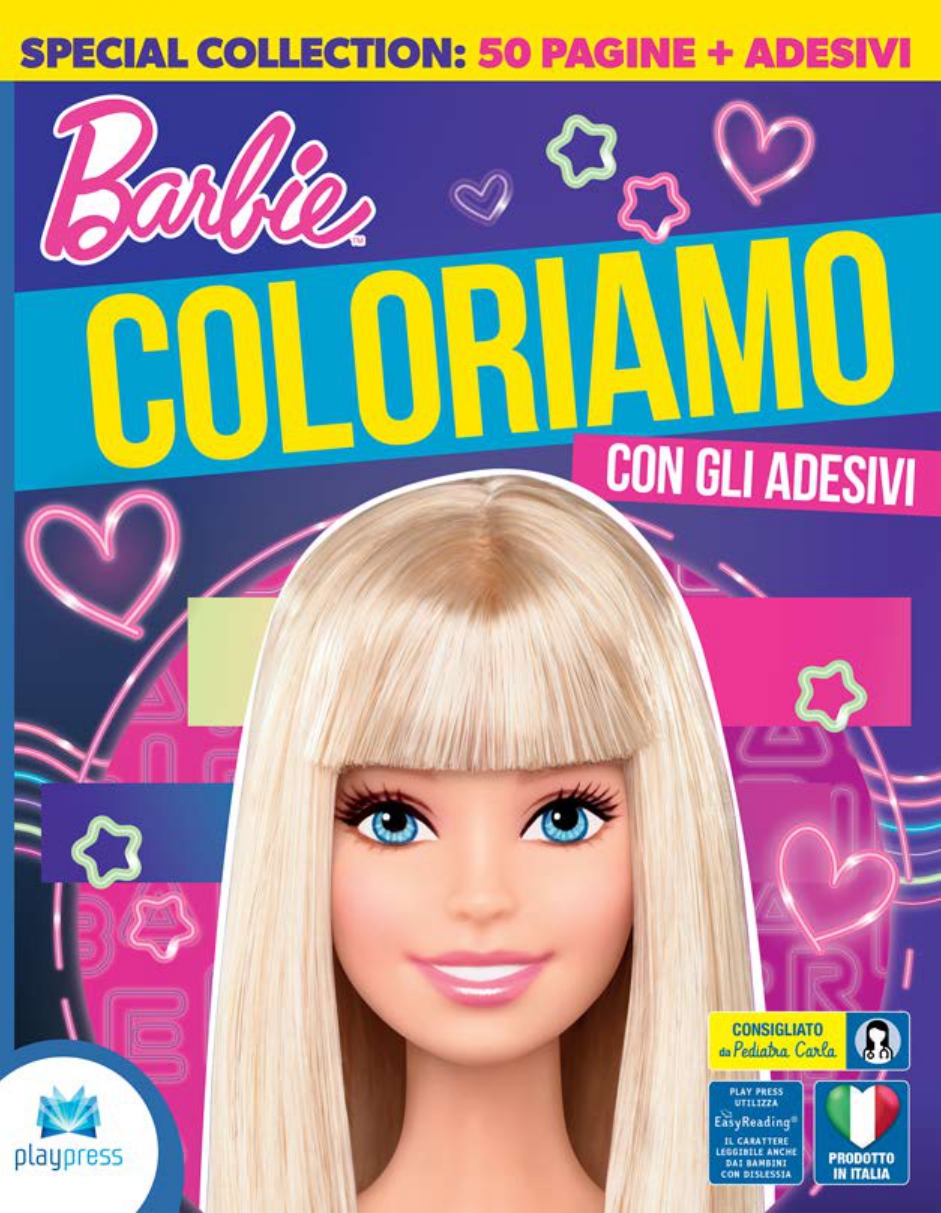 Barbie - Coloriamo con gli Adesivi PlayPress
