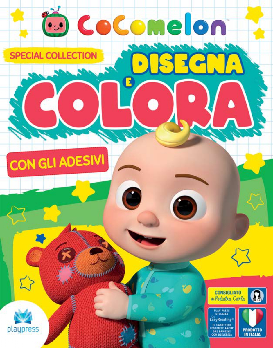 Cocomelon - Disegna e Colora con gli adesivi PayPress